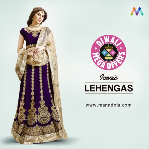 Latest designer lehengas Online - Diwali Shopping